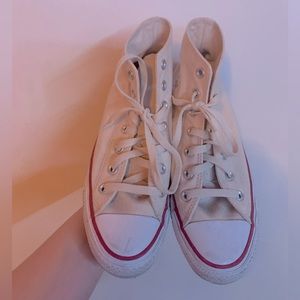 Women’s Beige High Top Converse